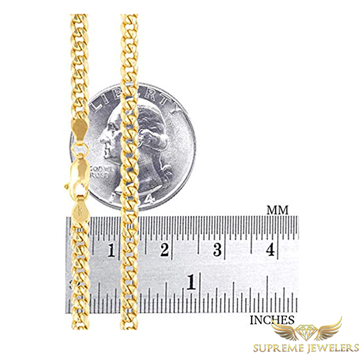 4mm 10K - Gold Miami Cuban (Hollow)