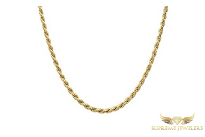 5mm 10K Gold Rope Chain (Hollow)