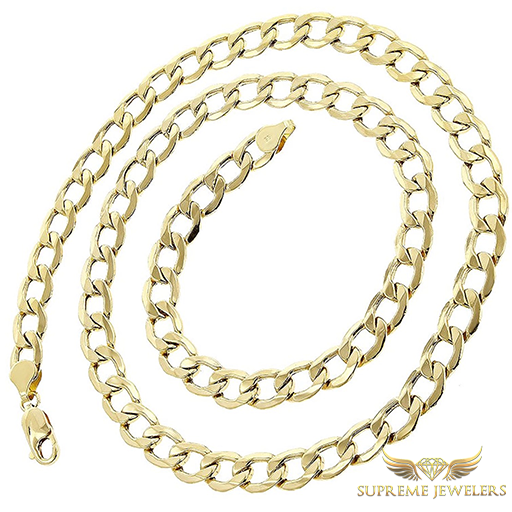 6mm 10K Gold Cuban Link