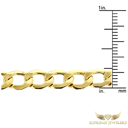 6mm 10K Gold Cuban Link