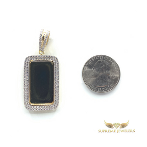 925 Sterling w/ 14K Yellow Gold Memory Pendant