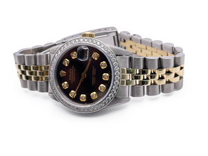1987 Rolex Date Just Brown - Supreme Jewelers Complimentary 1-4 Day Shipping