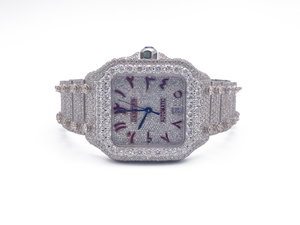 2022 Cartier De Santos All Steel - Diamond Watch - Complimentary 1-4 Day Shipping