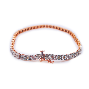 Diamond Fanuk Tennis Bracelet - 10K Rose Gold