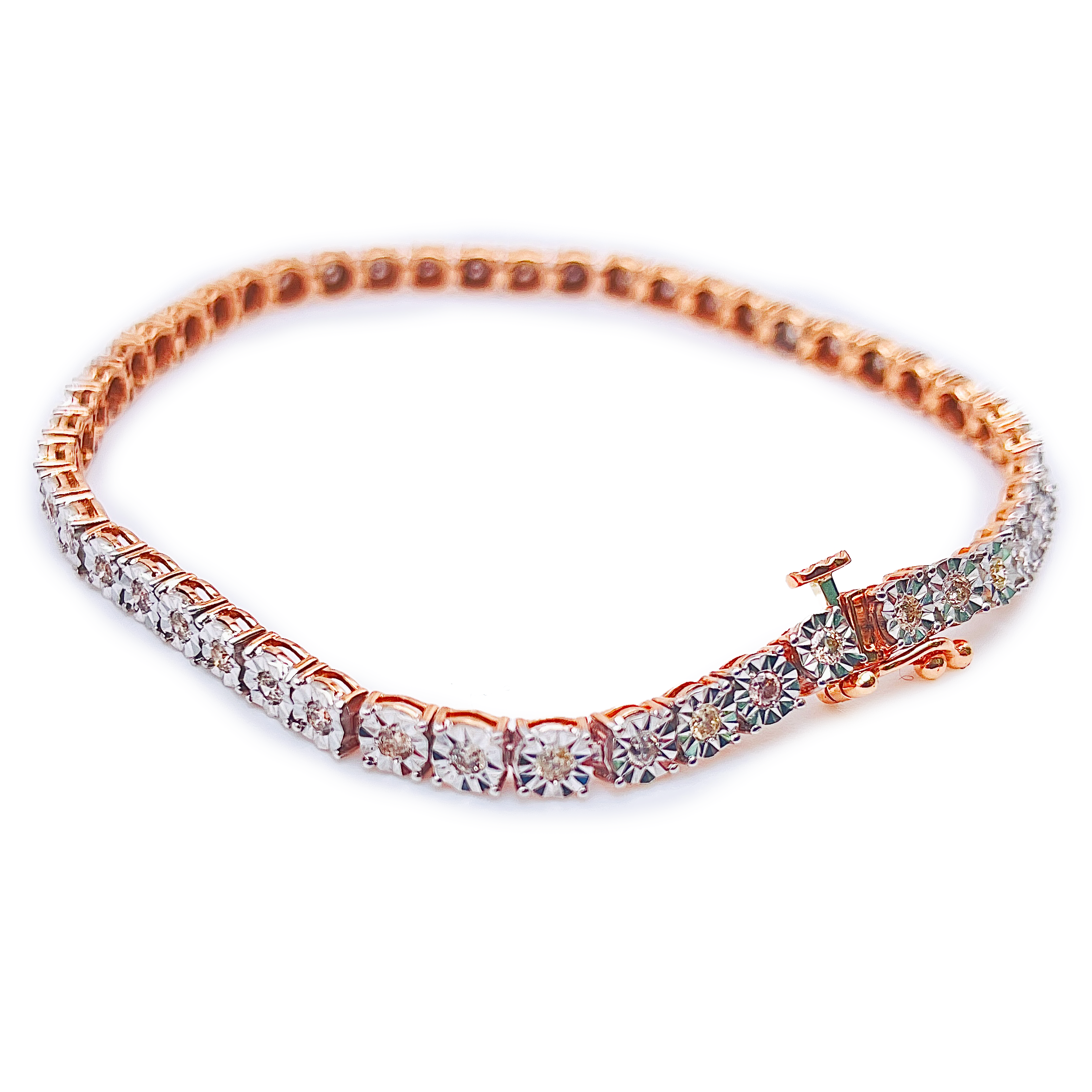 Diamond Fanuk Tennis Bracelet - 10K Rose Gold