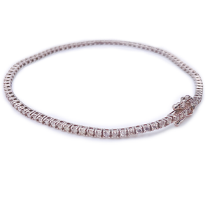 Diamond Tennis Bracelet - 10K White Gold
