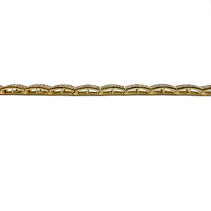 Baguette Diamond Tennis Bracelet - 10K Yellow Gold