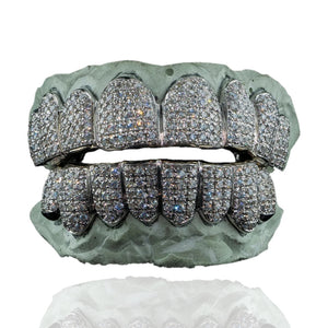 SI Diamond Grillz (Straight Set) - 10K Gold