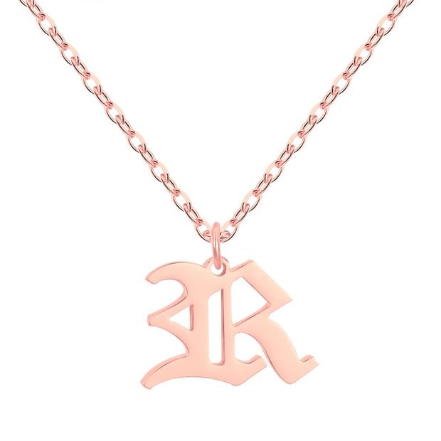 14K Gold Nameplate Old English